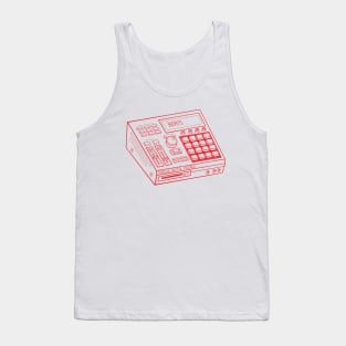 Beat Maker (Red Lines) Analog / Music Tank Top